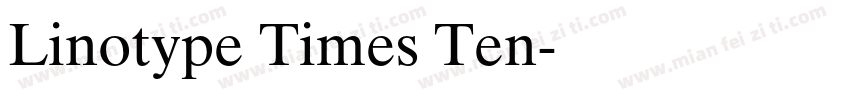 Linotype Times Ten字体转换
